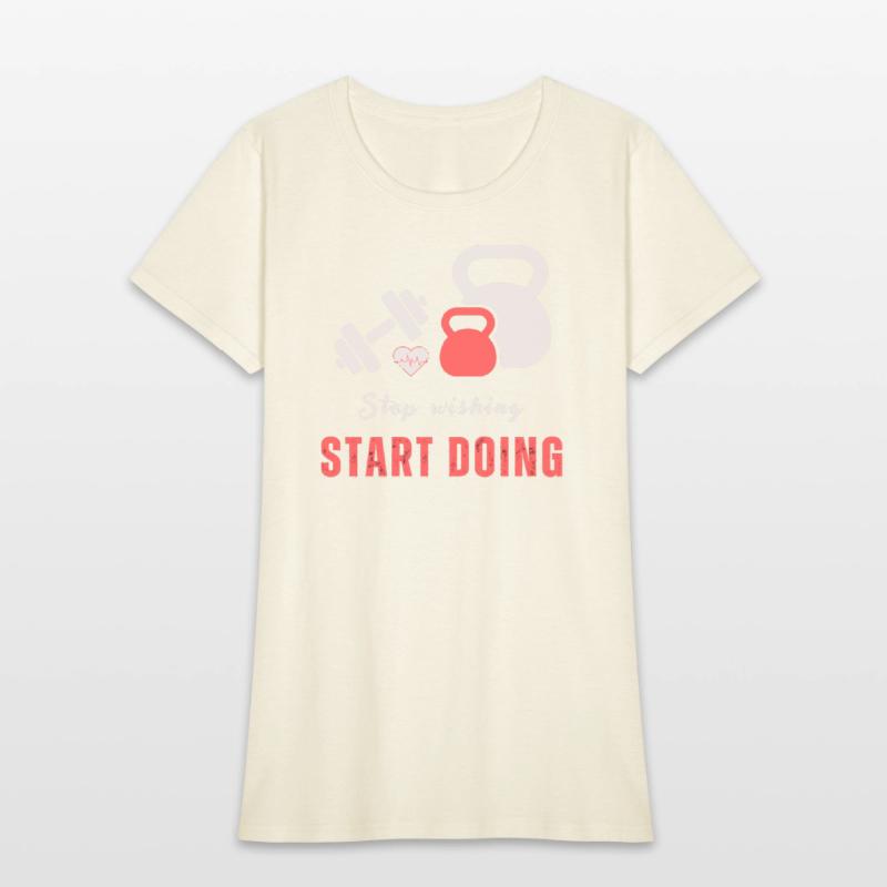 Stop wishing start doing motivational quote design