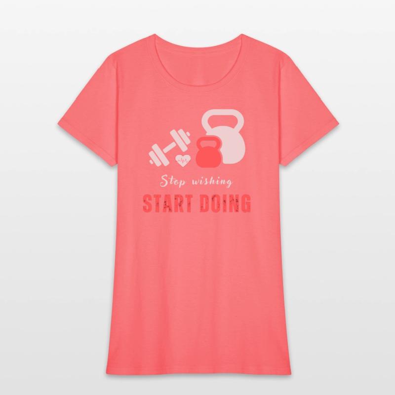 Stop wishing start doing motivational quote design