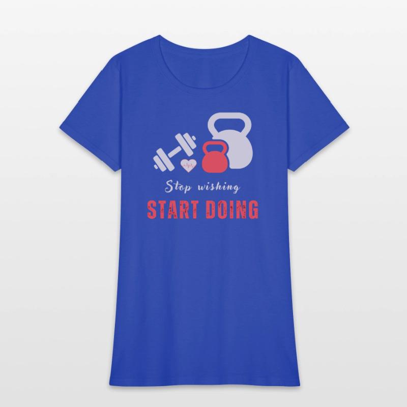 Stop wishing start doing motivational quote design