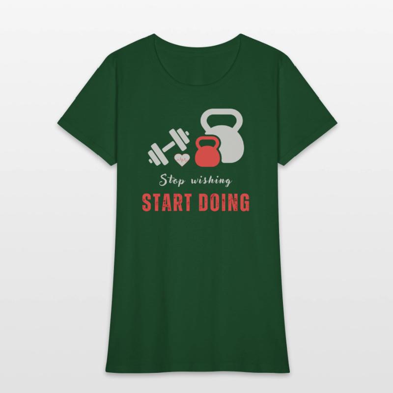 Stop wishing start doing motivational quote design