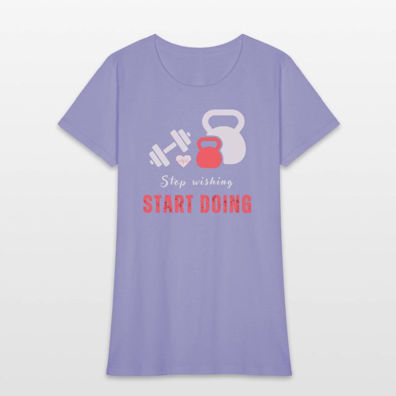 Stop wishing start doing motivational quote design