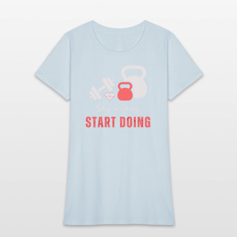 Stop wishing start doing motivational quote design
