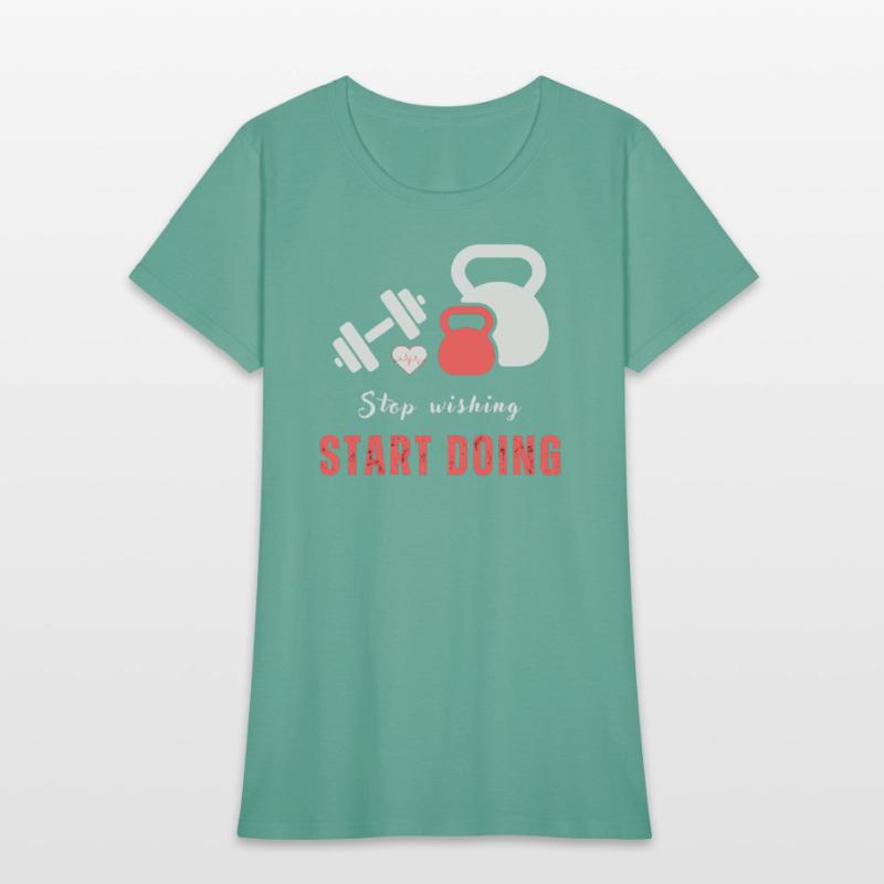 Stop wishing start doing motivational quote design