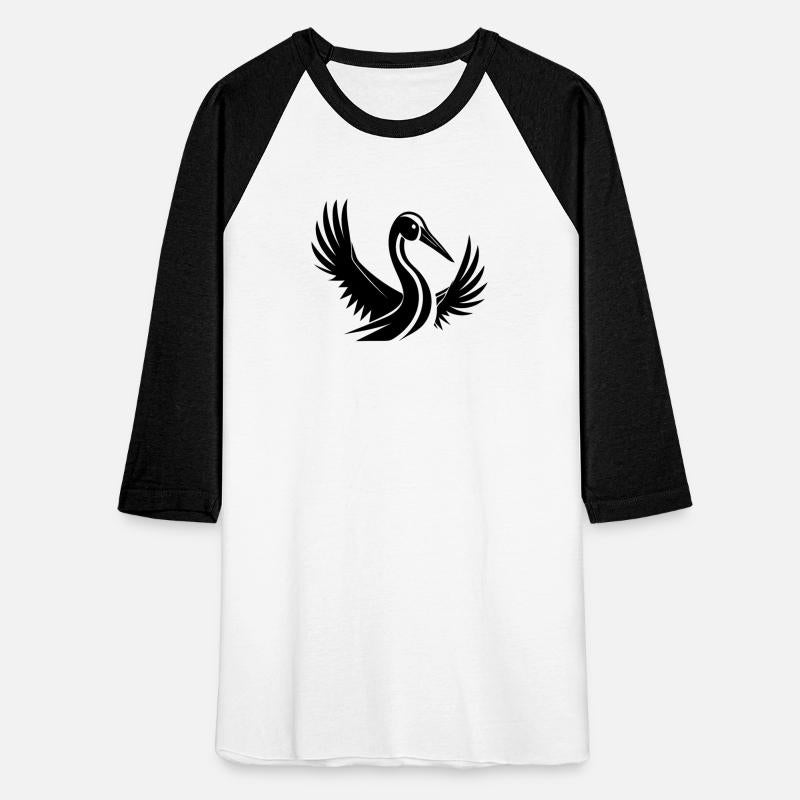 Stork Tattoo Portrait With Beautiful Wings