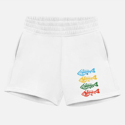 Stylized Fishbone Designs In Bright Colors