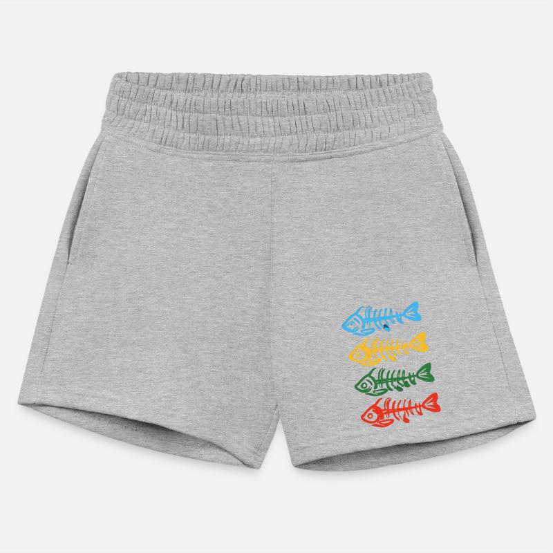 Stylized Fishbone Designs In Bright Colors