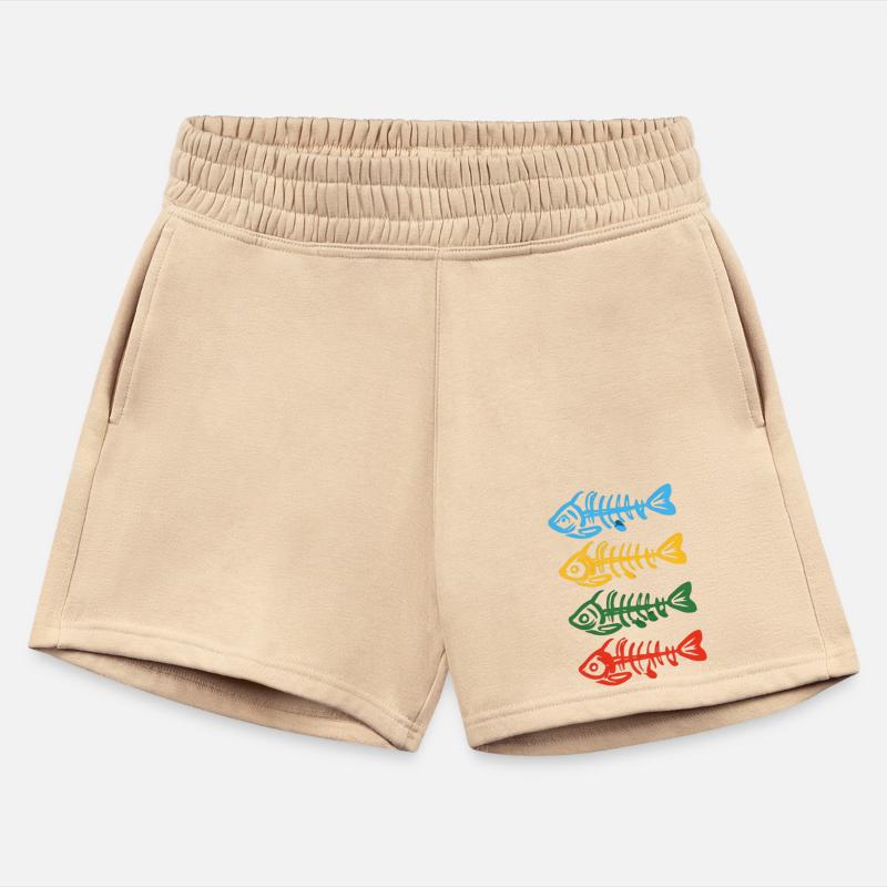 Stylized Fishbone Designs In Bright Colors