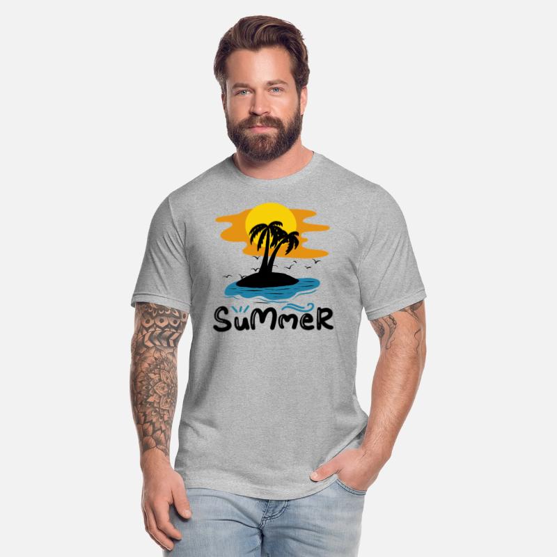 Summer Vintage Palm Trees Ocean Beach