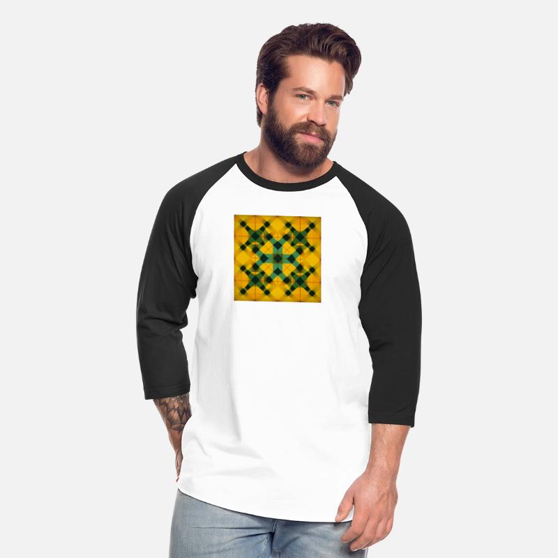 Sunny Yellow Tartan Design T-Shirt