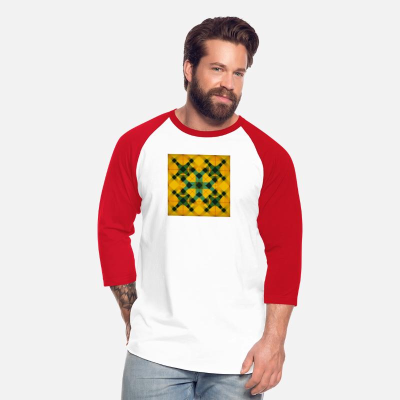 Sunny Yellow Tartan Design T-Shirt