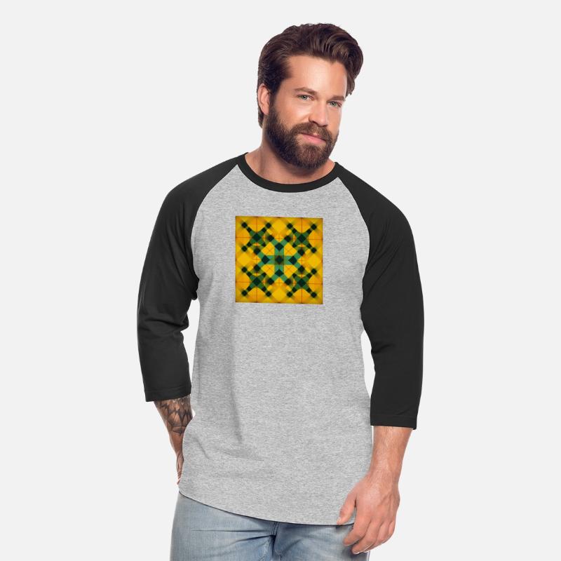 Sunny Yellow Tartan Design T-Shirt