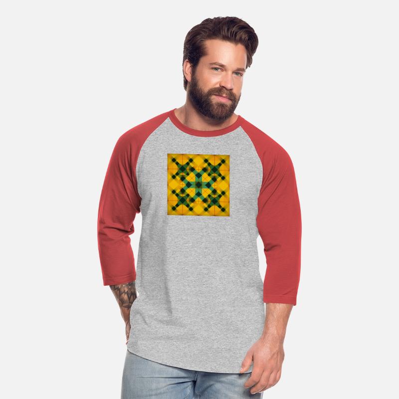 Sunny Yellow Tartan Design T-Shirt