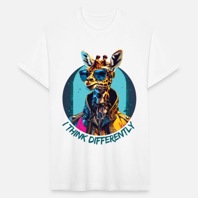 Synthwave giraffe in sunglasses