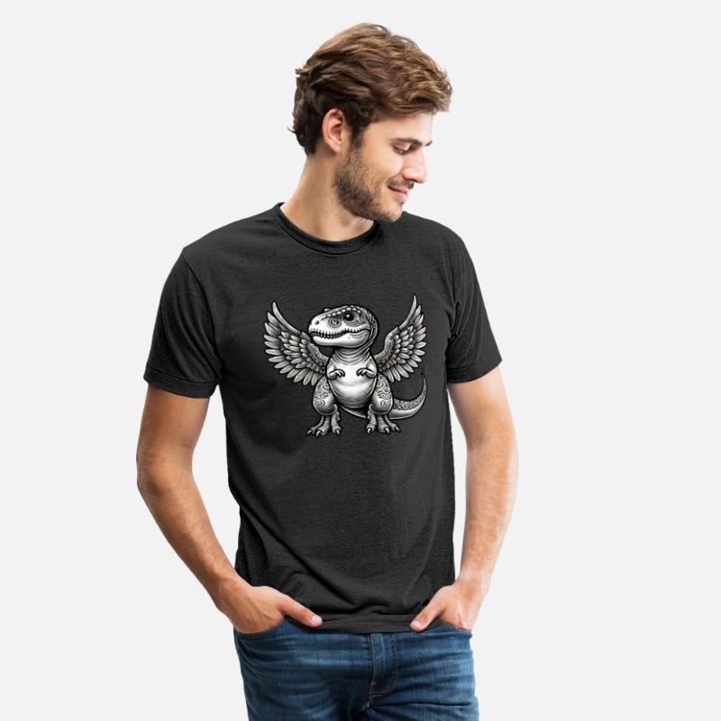 T-Rex angel halo funny dinosaur