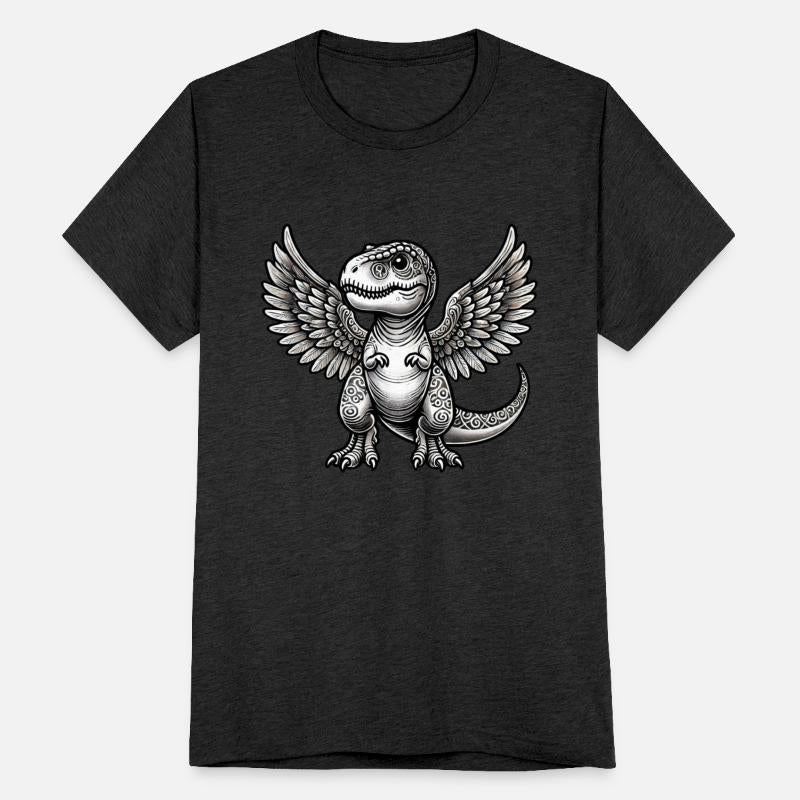 T-Rex angel halo funny dinosaur
