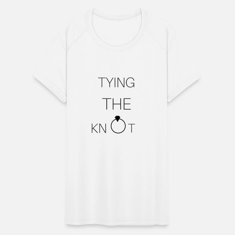 T shirt Tying the knot bridal party gift