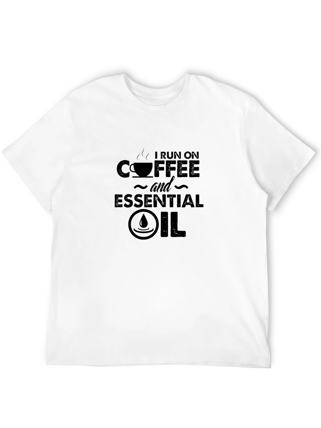 Coffee and Essential Oil T-Shirt - Funny Novelty Tee