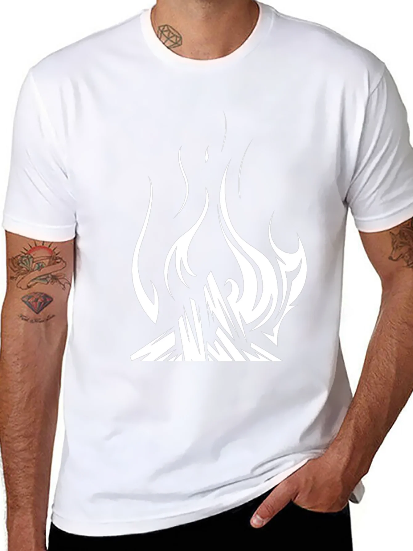 Fire Graphic Black T-Shirt