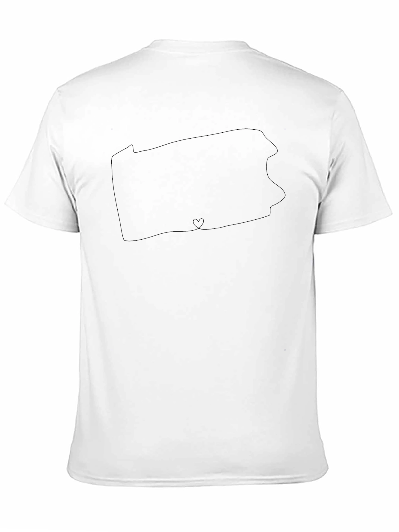 Pennsylvania State Outline Graphic Tee