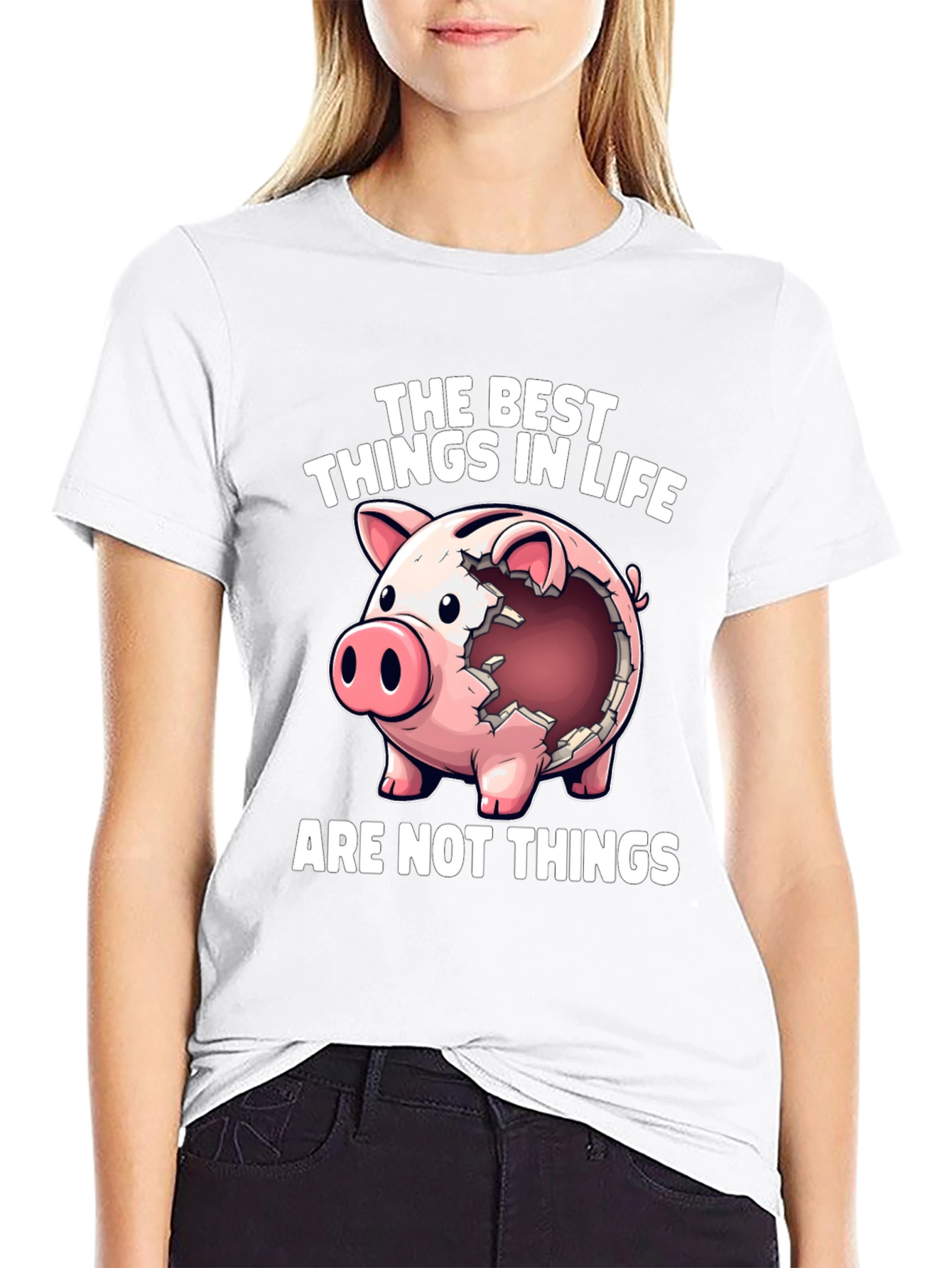 Piggy Bank T-Shirt - The Best Things in Life