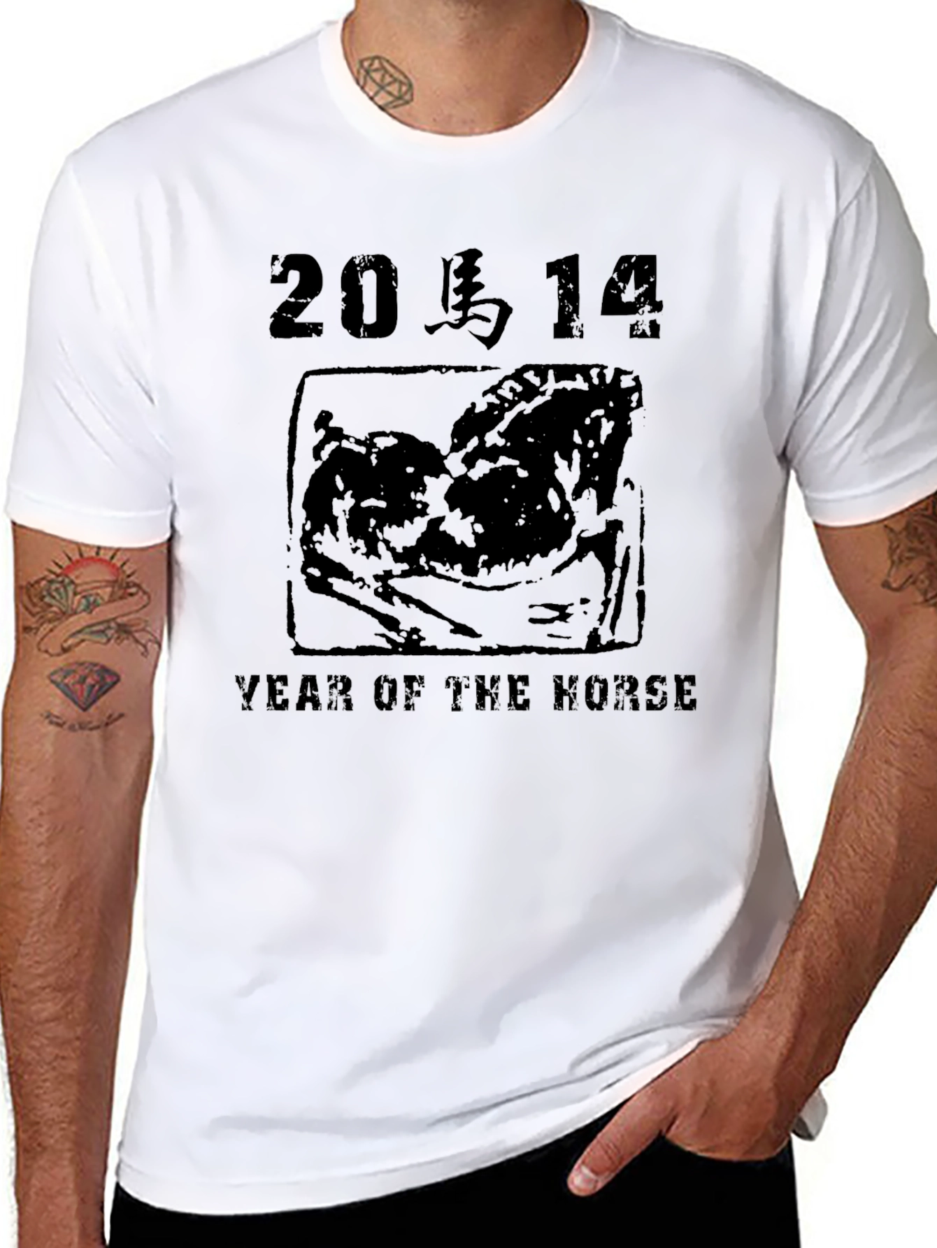 Year of the Horse Graphic Tee - Black
