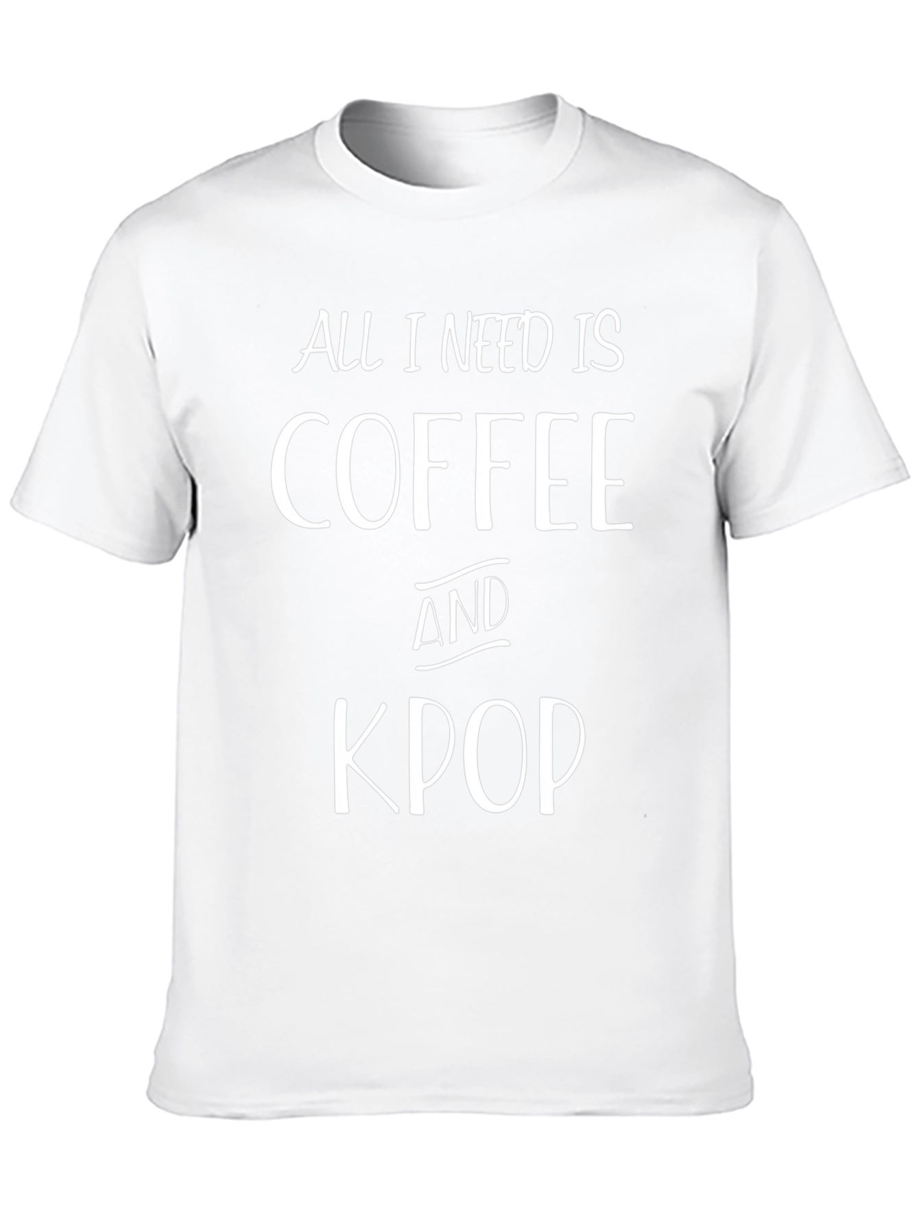 Coffee and Kpop Black T-Shirt