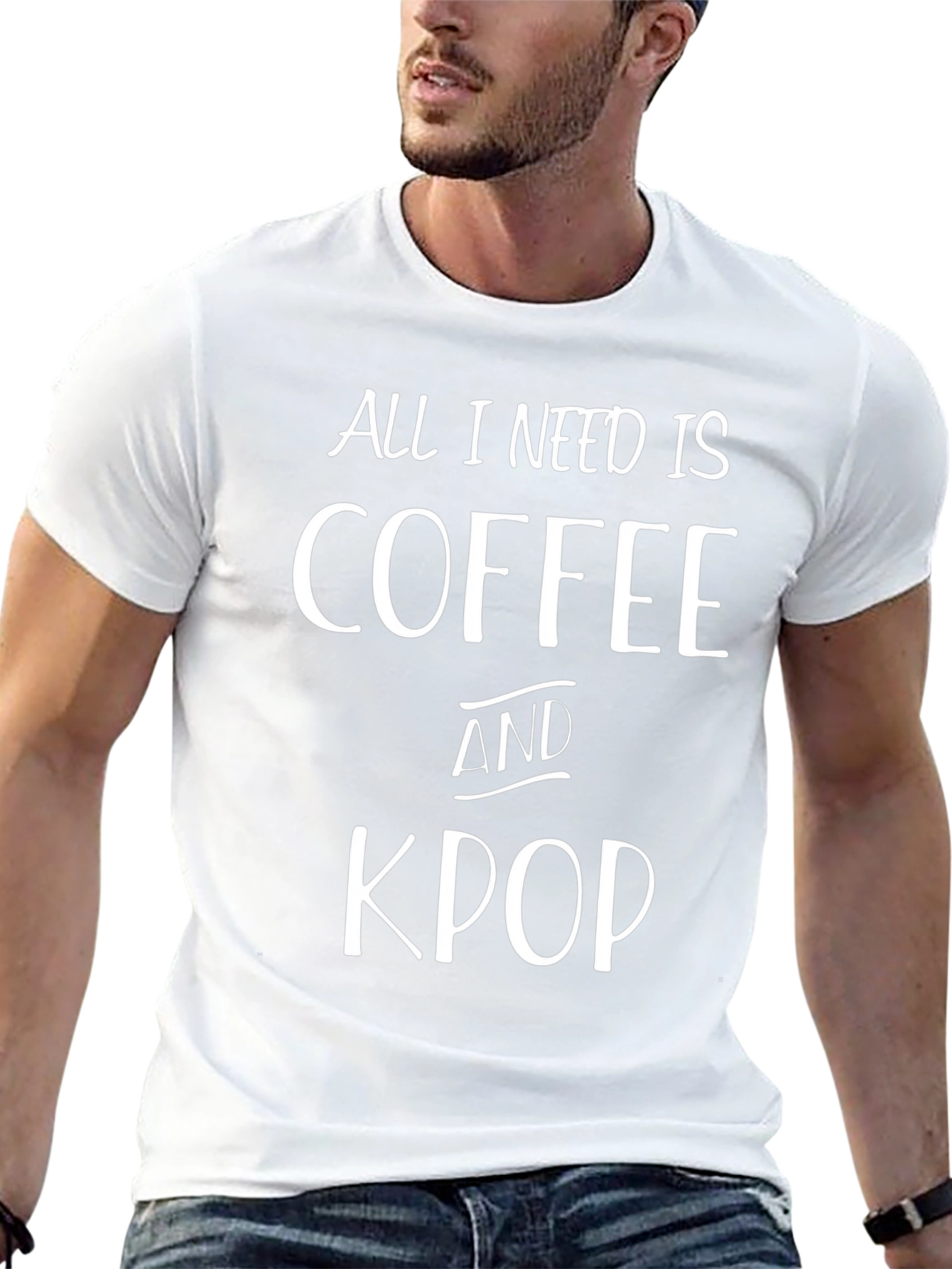 Coffee and Kpop Black T-Shirt
