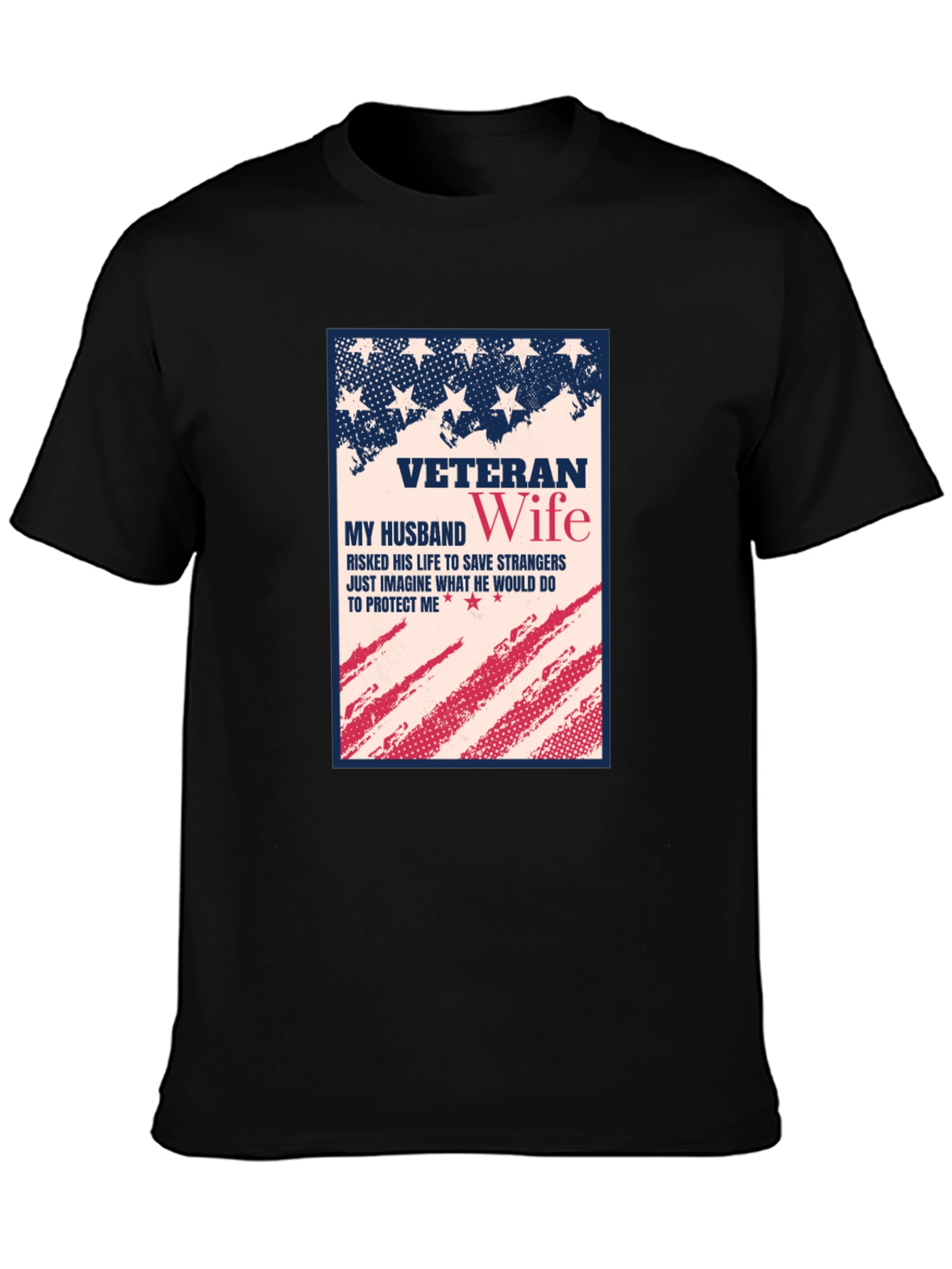 Veteran Wife Patriotic T-Shirt