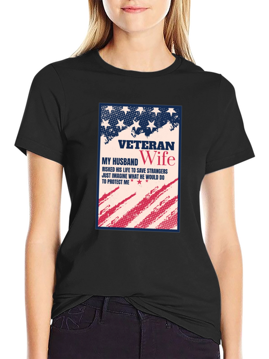 Veteran Wife Patriotic T-Shirt
