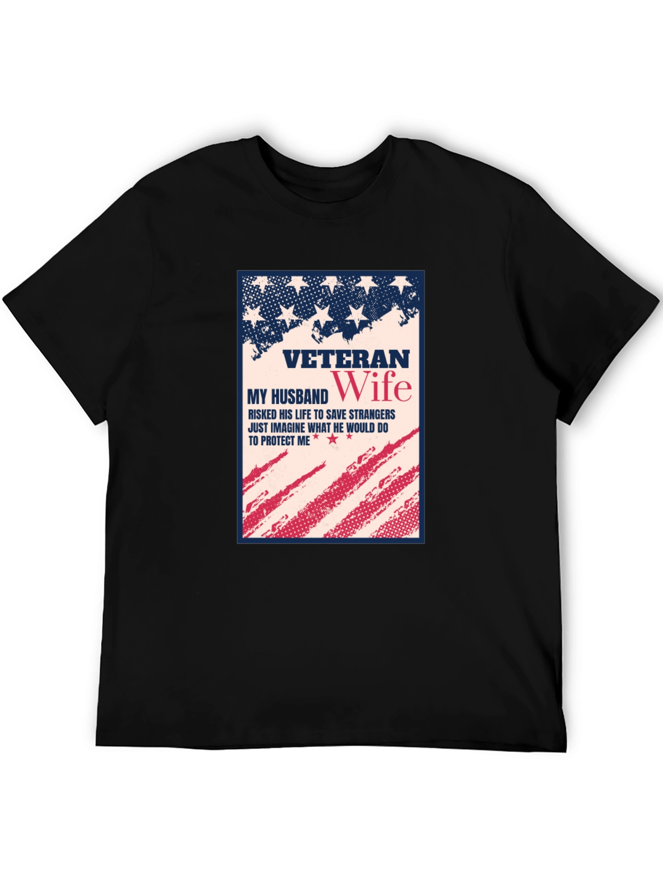 Veteran Wife Patriotic T-Shirt