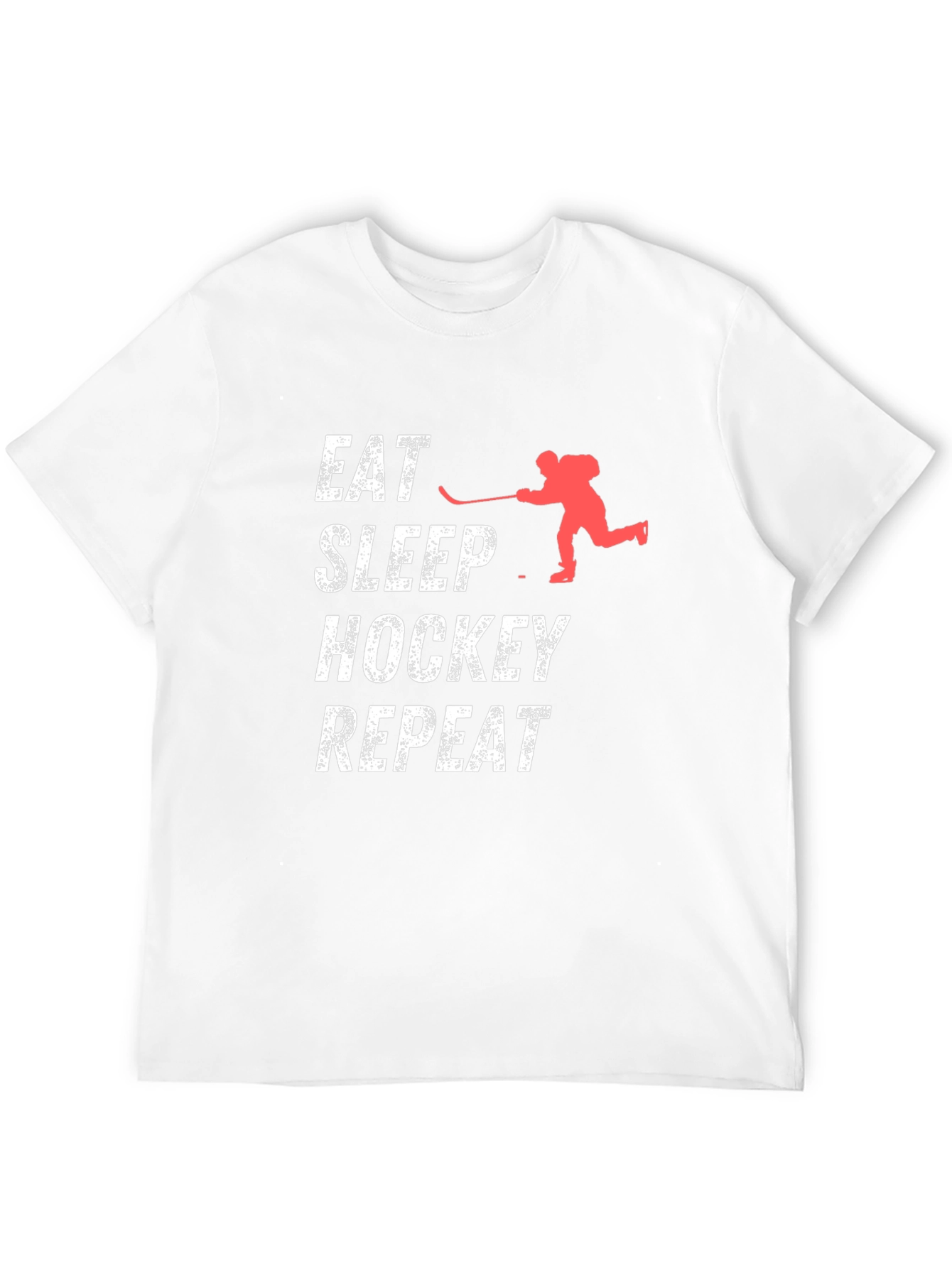 Eat Sleep Hockey Repeat Black T-Shirt