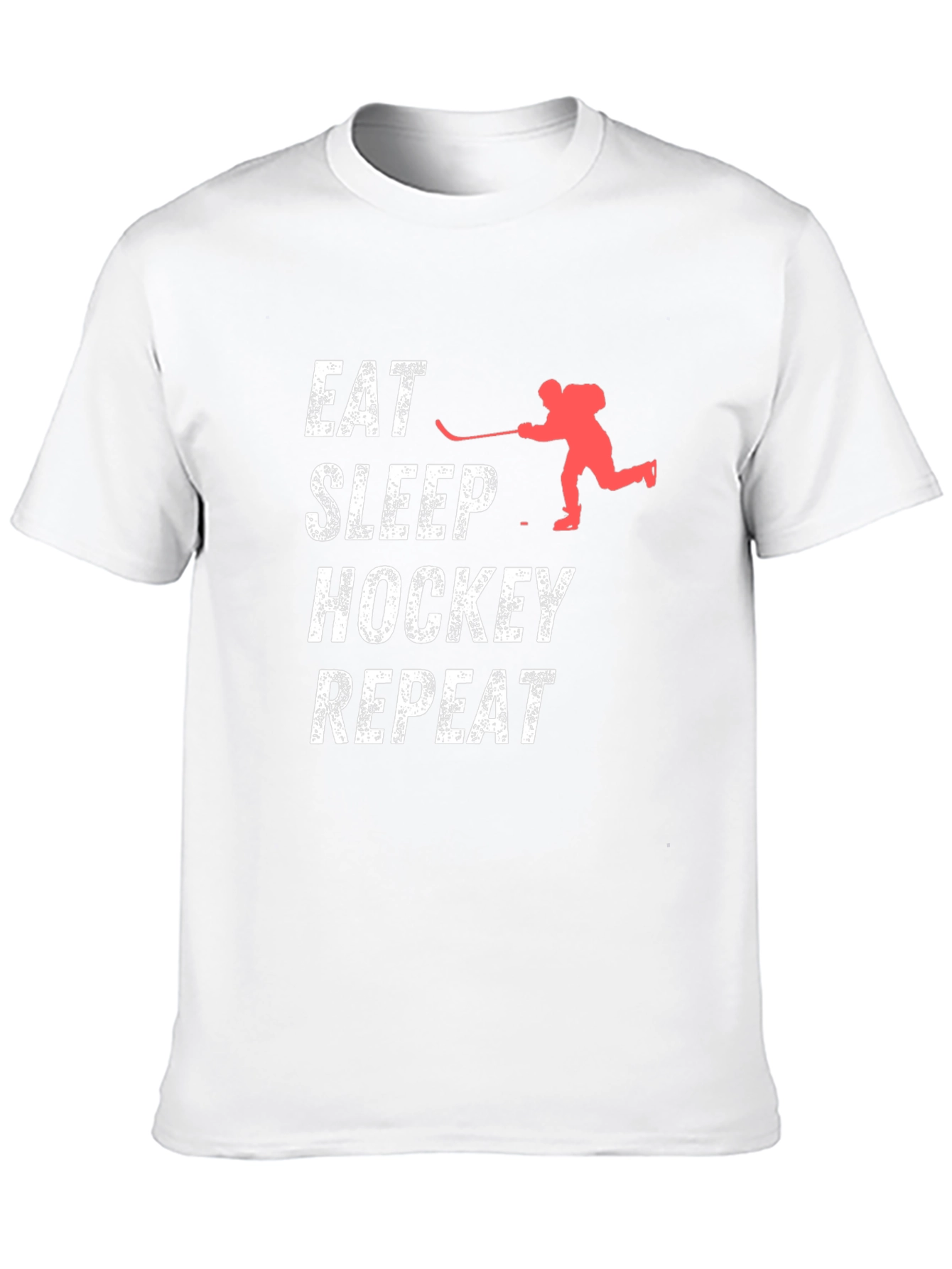 Eat Sleep Hockey Repeat Black T-Shirt