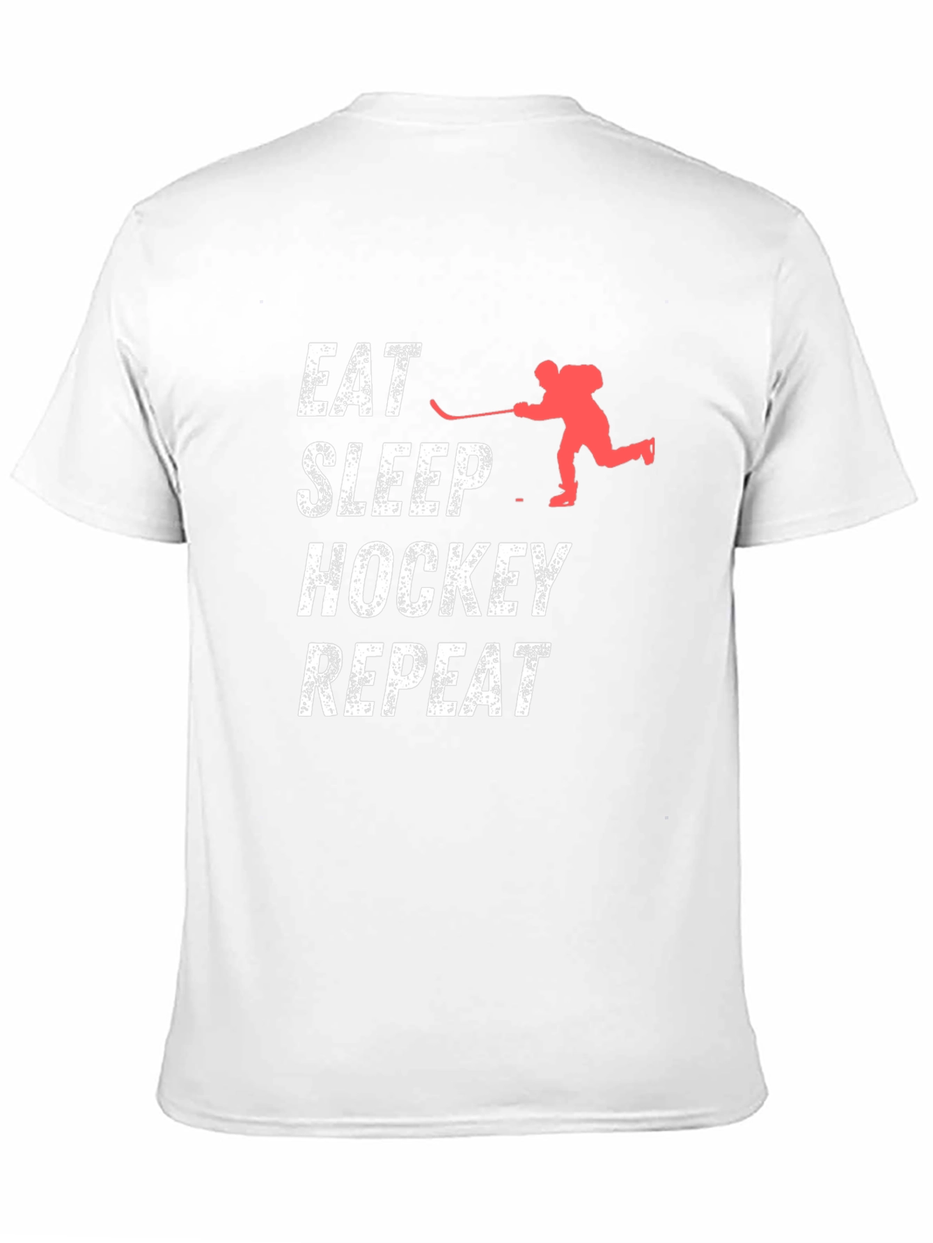 Eat Sleep Hockey Repeat Black T-Shirt