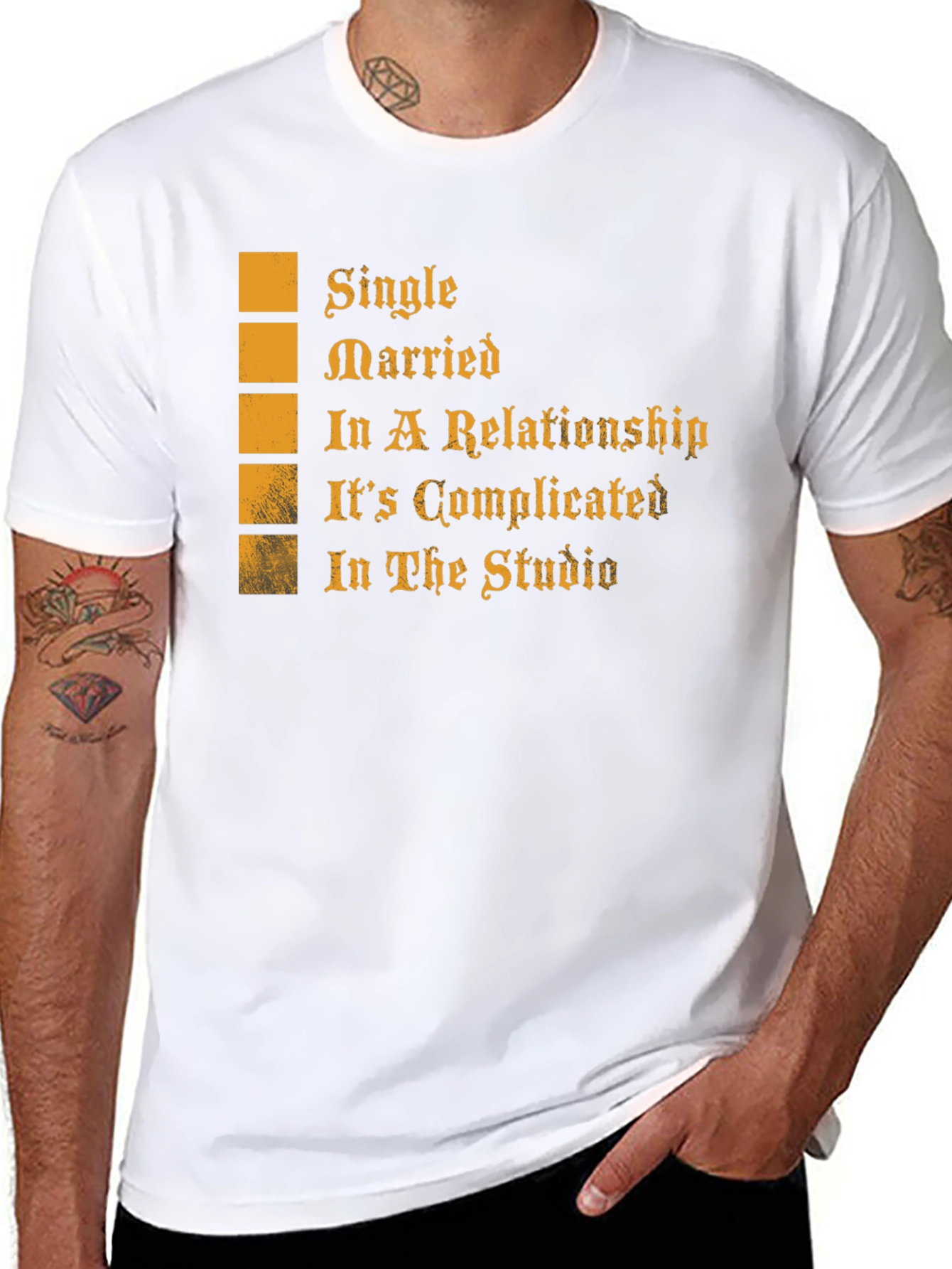 Relationship Status T-Shirt - Single Married or Complicated?