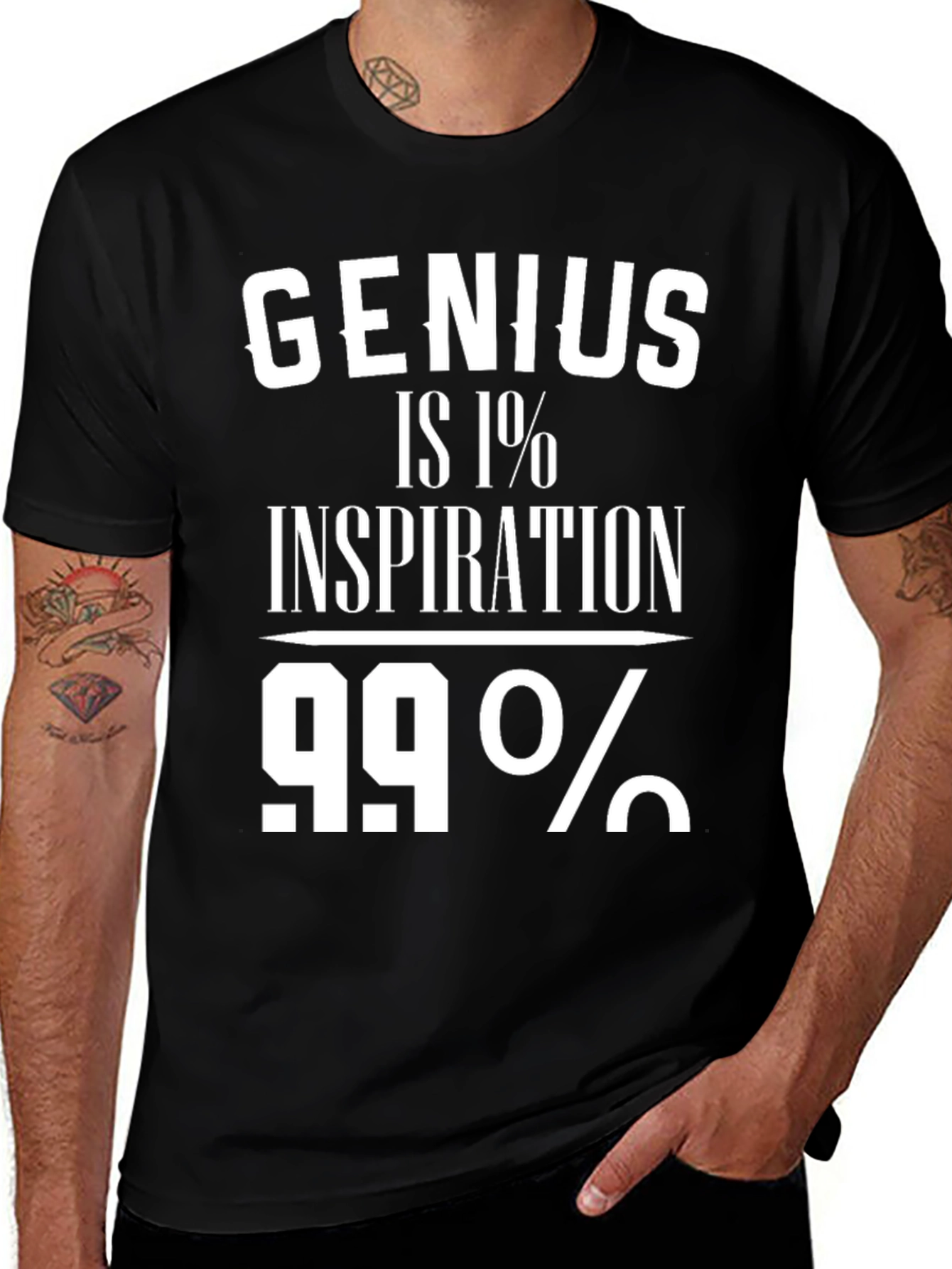 Genius Inspiration T-Shirt Funny Motivational Tee