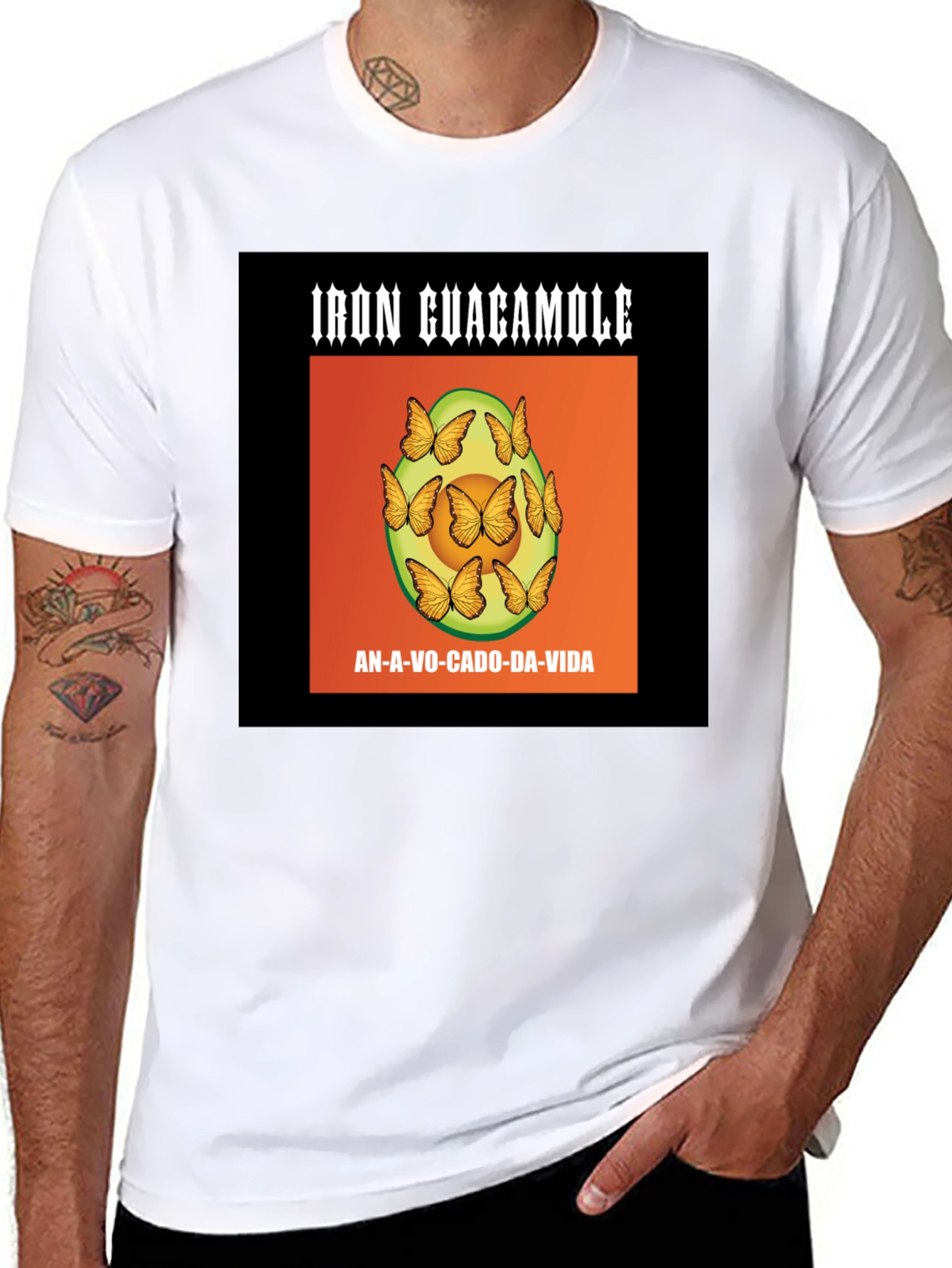 Iron Guacamole Avocado Graphic T-Shirt
