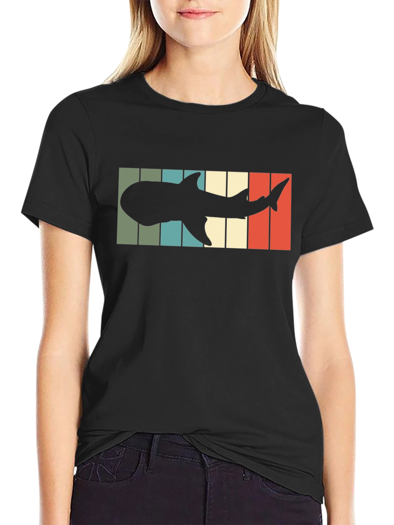 Retro Shark Silhouette T-Shirt