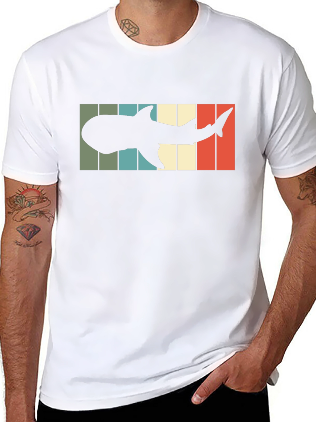 Retro Shark Silhouette T-Shirt