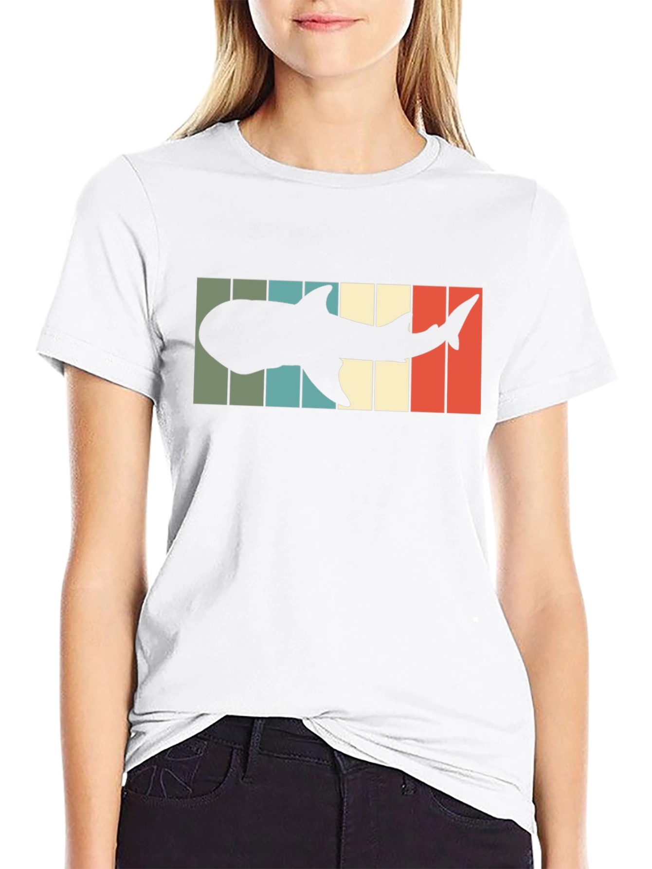 Retro Shark Silhouette T-Shirt