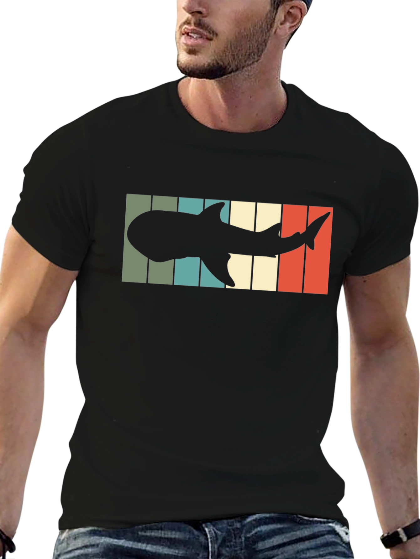 Retro Shark Silhouette T-Shirt