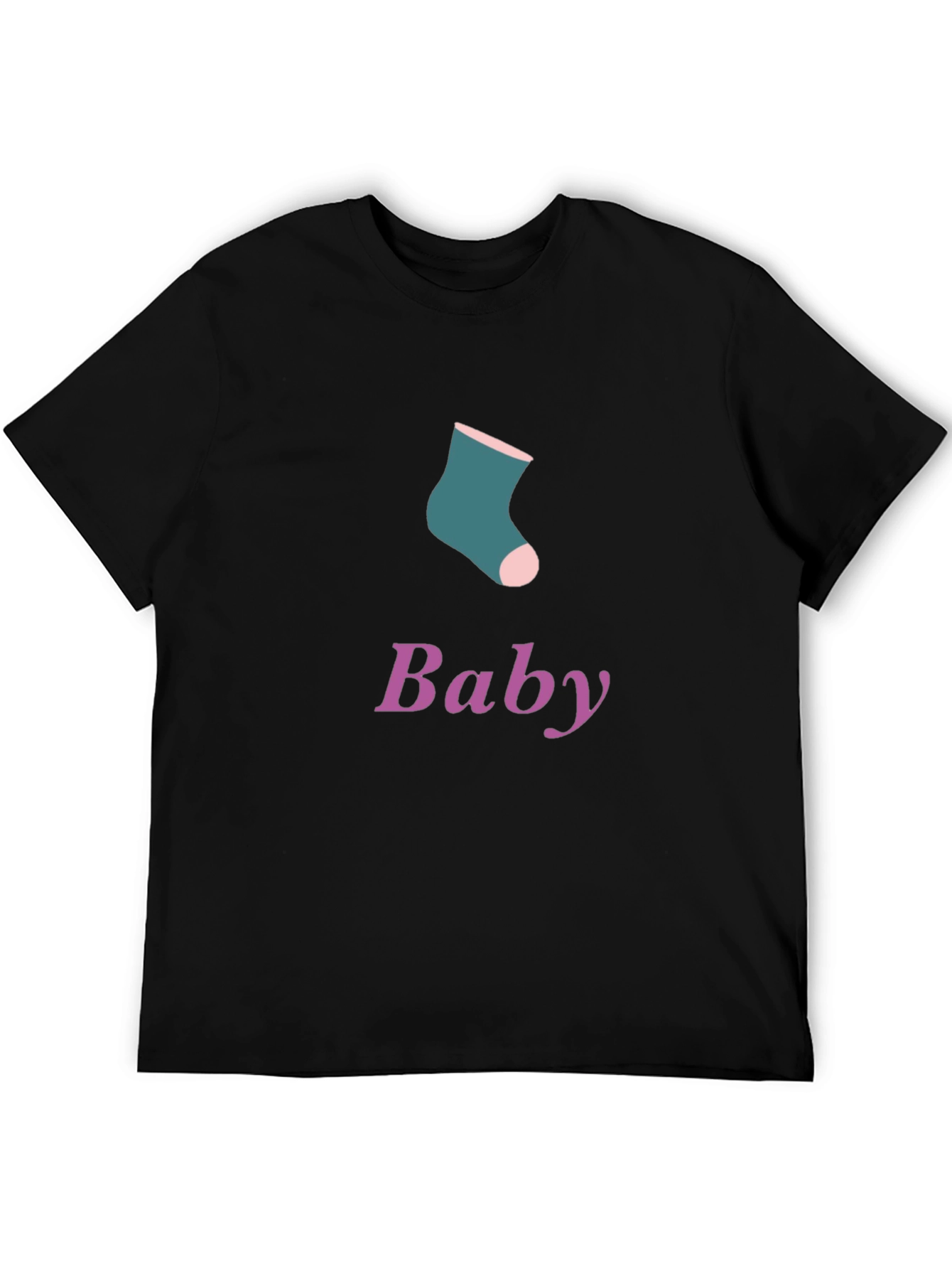 Baby Sock Graphic Tee - Soft Cotton Blend
