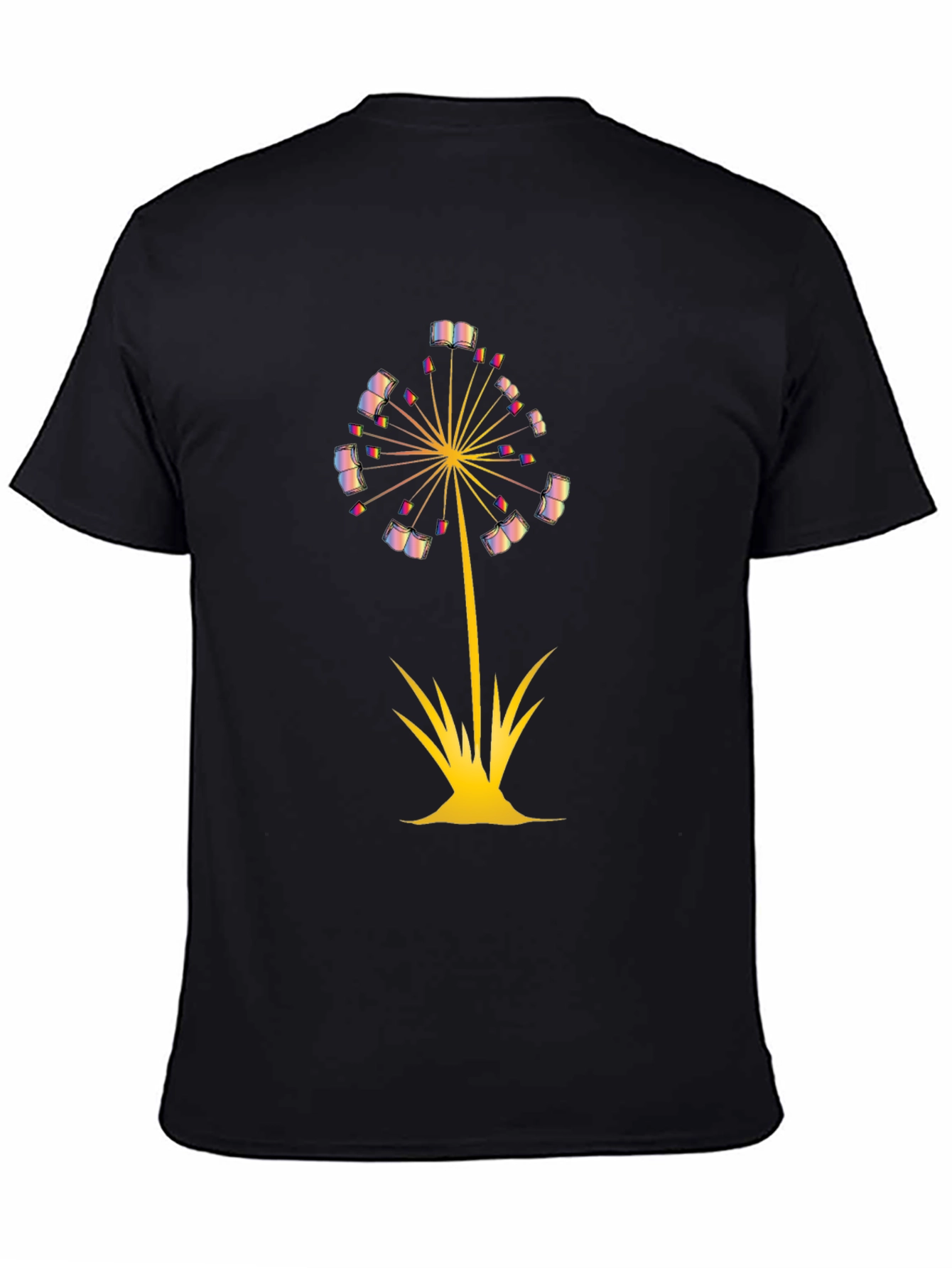 Dandelion Book T-Shirt - Literary Fashion for Readers