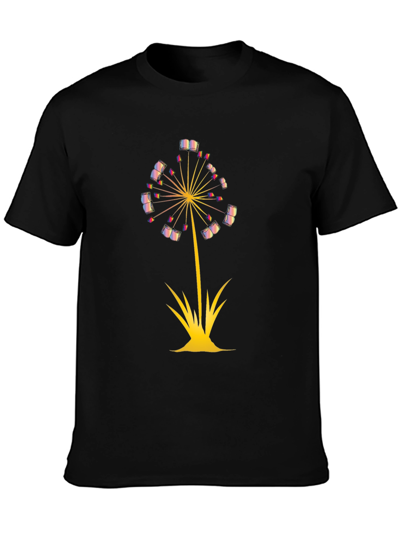 Dandelion Book T-Shirt - Literary Fashion for Readers