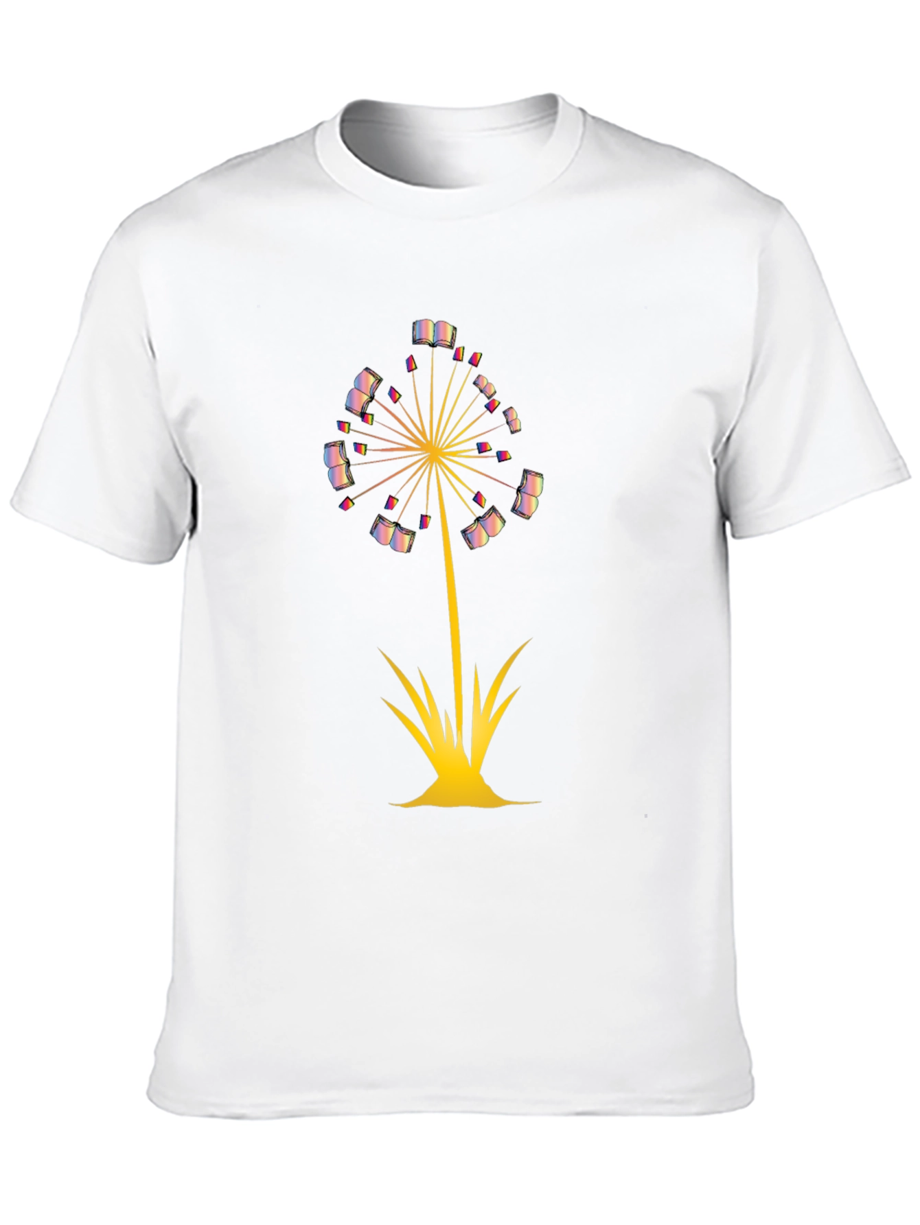 Dandelion Book T-Shirt - Literary Fashion for Readers