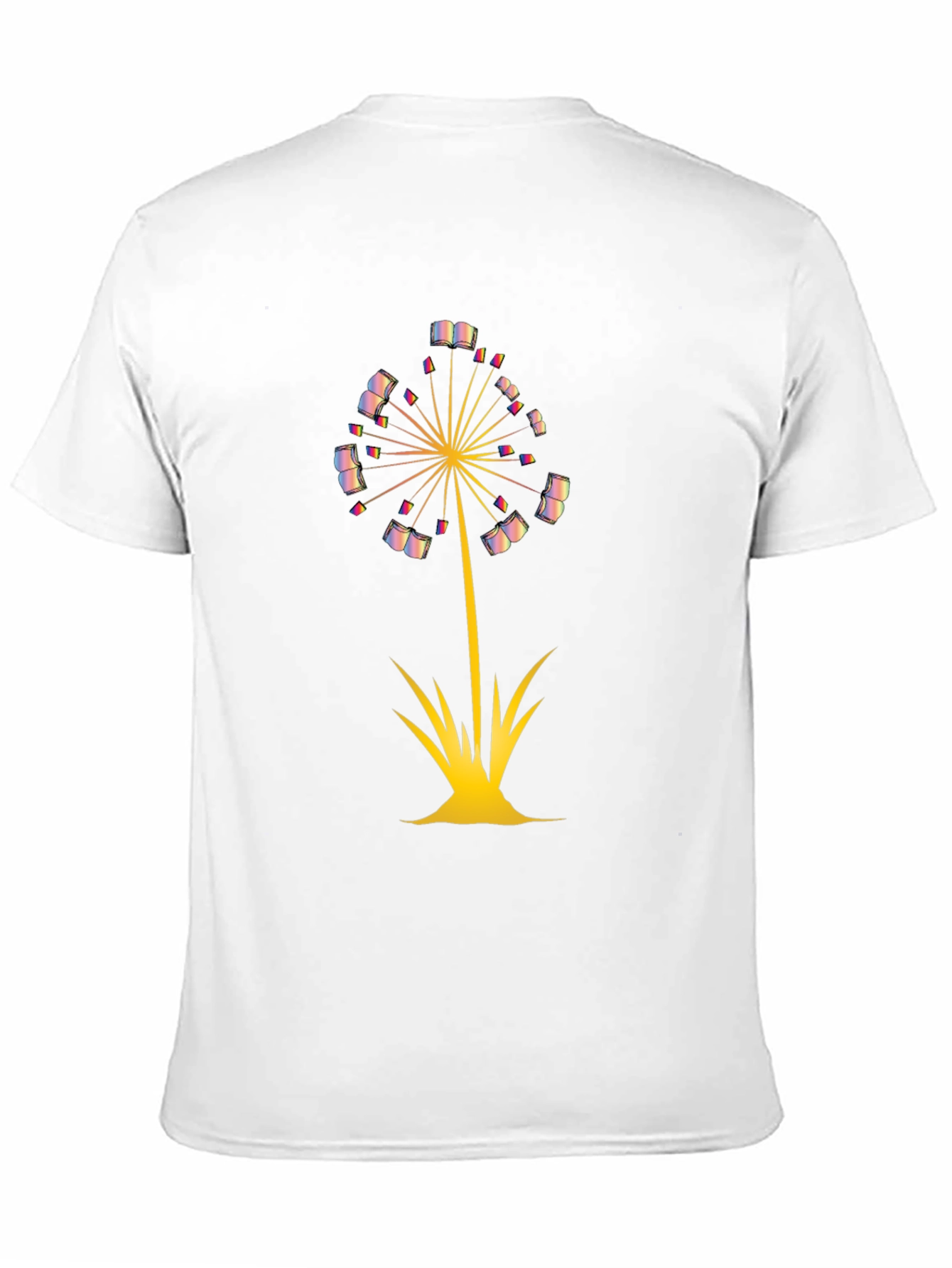Dandelion Book T-Shirt - Literary Fashion for Readers