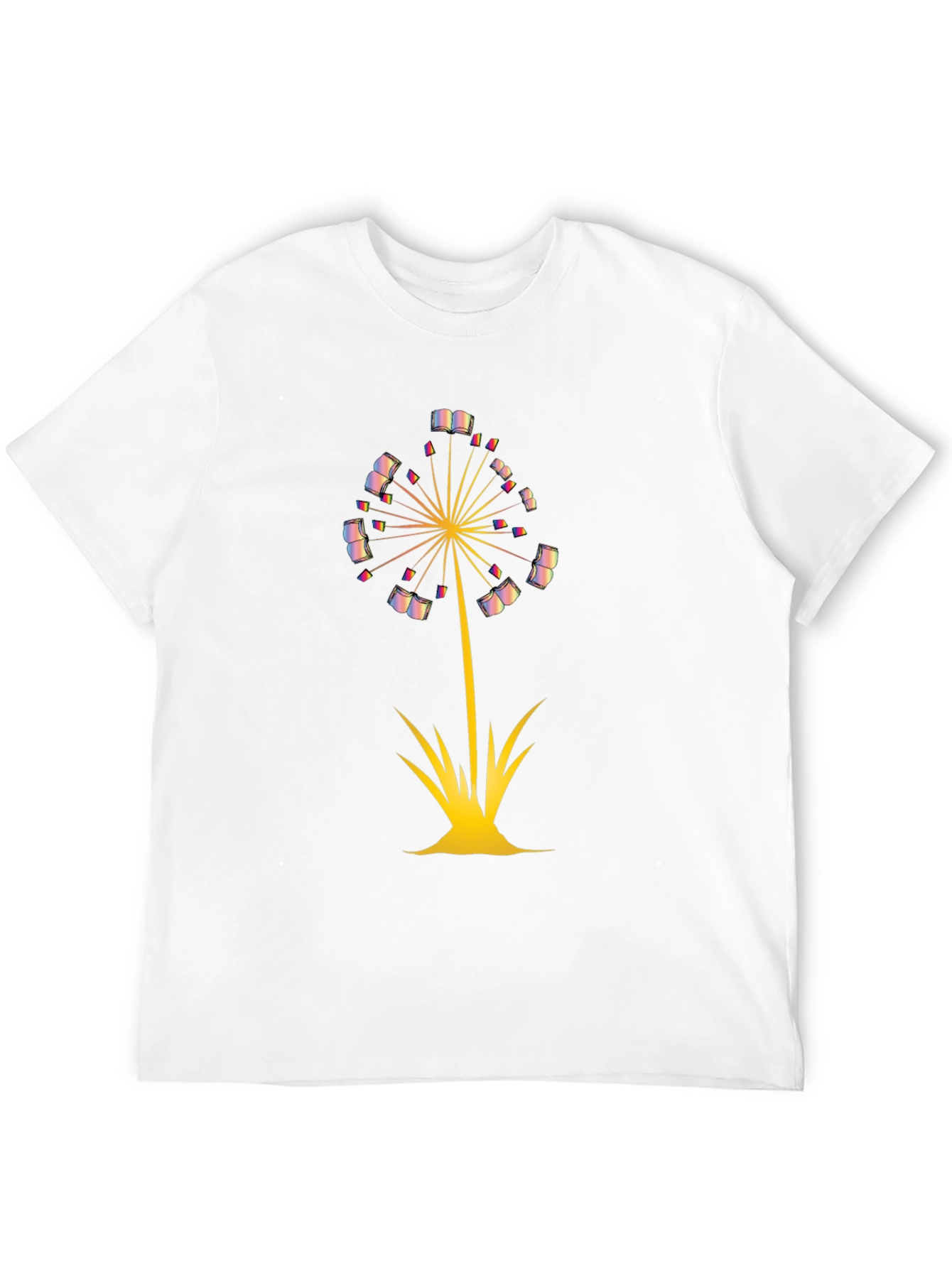 Dandelion Book T-Shirt - Literary Fashion for Readers