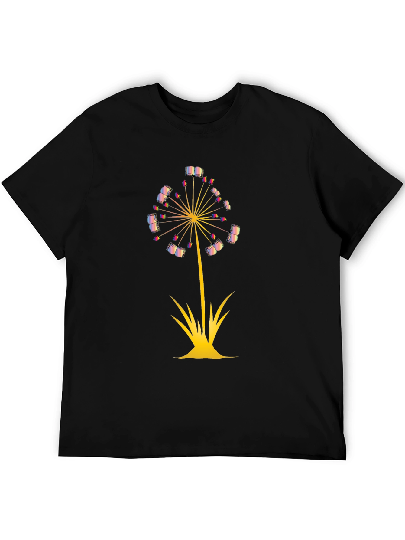 Dandelion Book T-Shirt - Literary Fashion for Readers