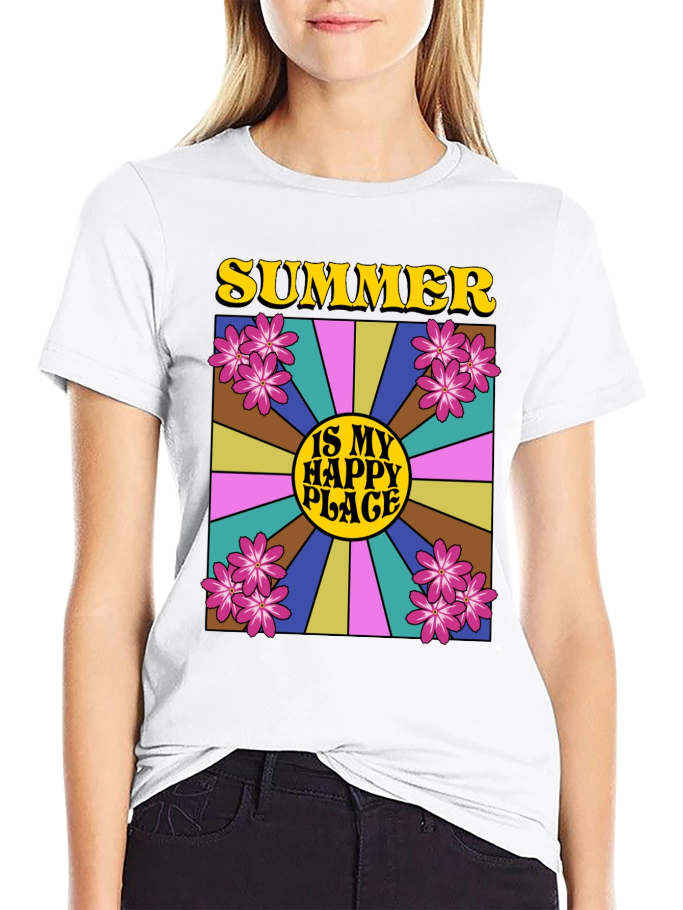 Summer Is My Happy Place Graphic Tee