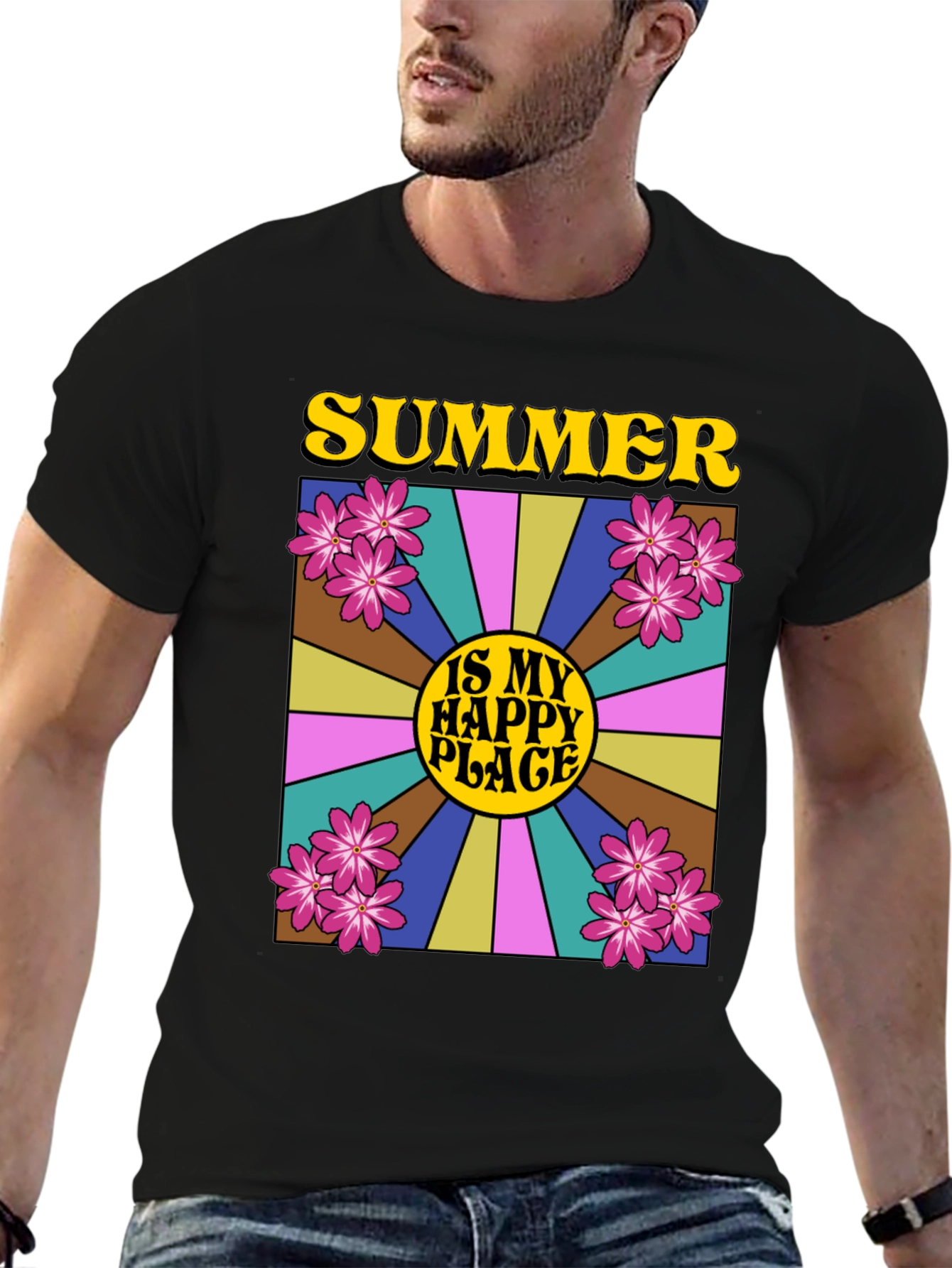 Summer Is My Happy Place Graphic Tee