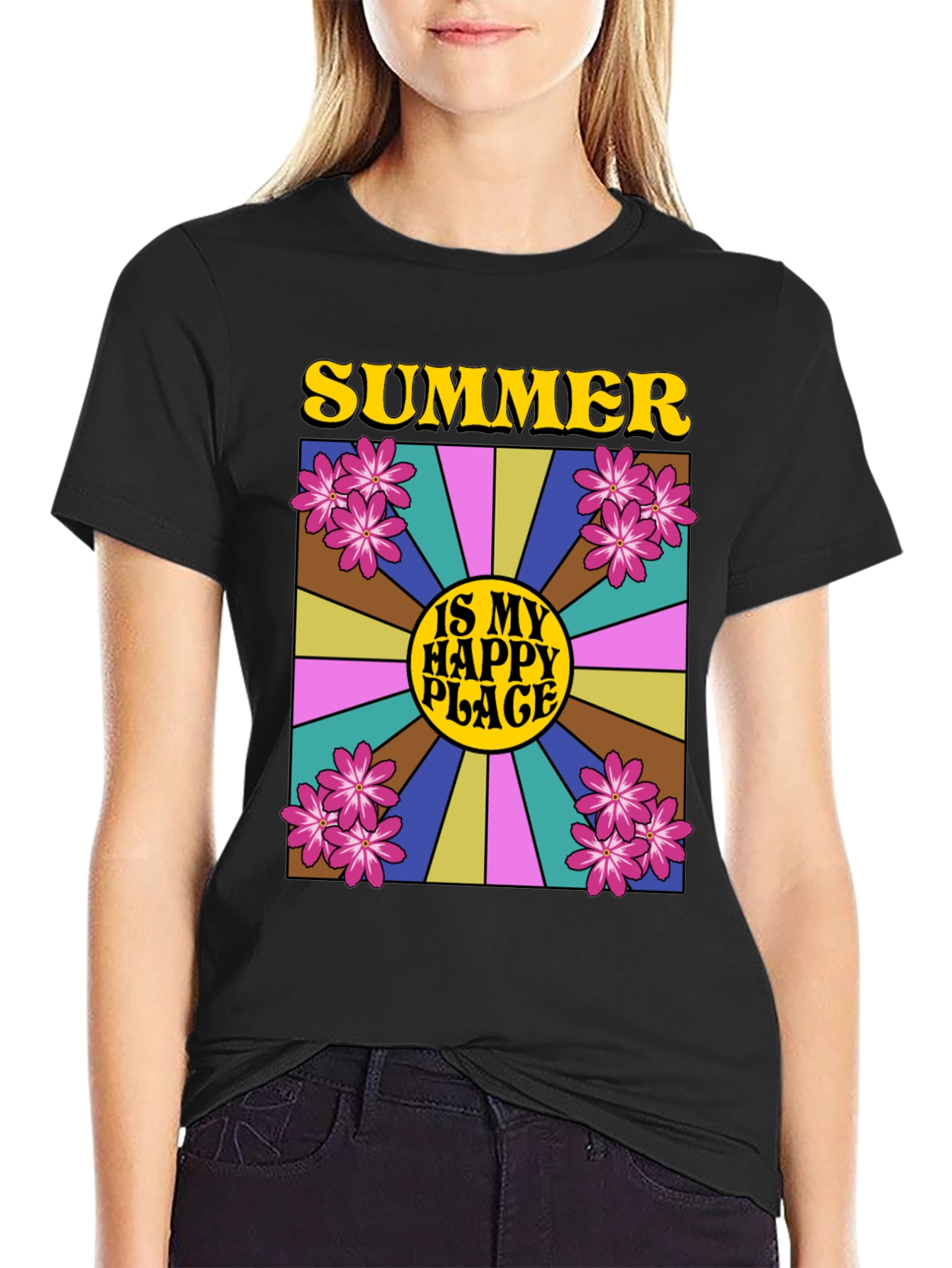 Summer Is My Happy Place Graphic Tee